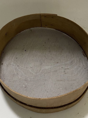 Antique sieve from 1940, old