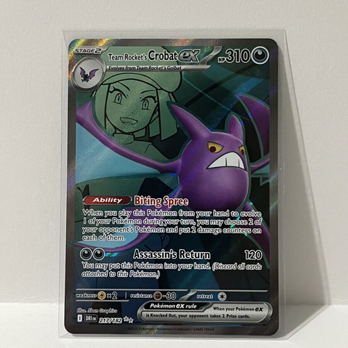 Pokemon Team Rocket’s Crobat Ex Ultra Rare Destined Rivals 217/182 like new