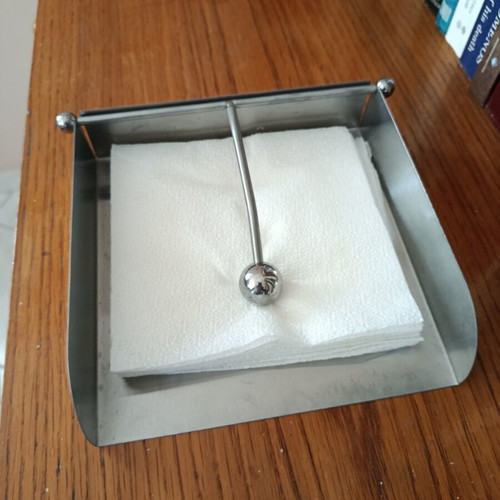 Napkin holder stainless steel with weight