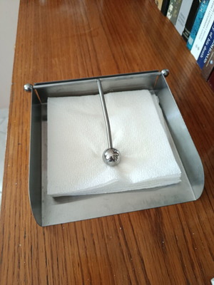 Napkin holder stainless steel with weight