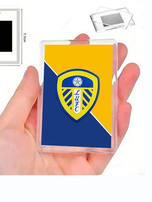 Μαγνητάκι Leeds United με διάφανη ακρυλική κορνίζα φωτογραφιών