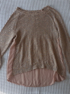 Knitted blouse used with sequins, one size