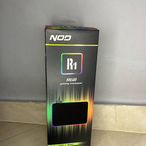RGB MousePad NOD used, black with RGB lighting