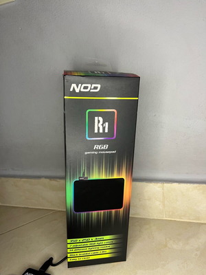 RGB MousePad NOD used, black with RGB lighting