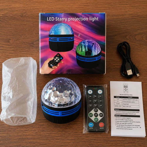 LED Starry Projection Light with Remote Control new in box