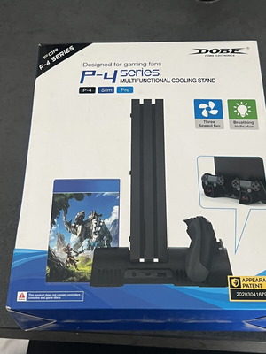 PS4 Pro Slim Cooling Stand with Fan and Controller Charging Base new