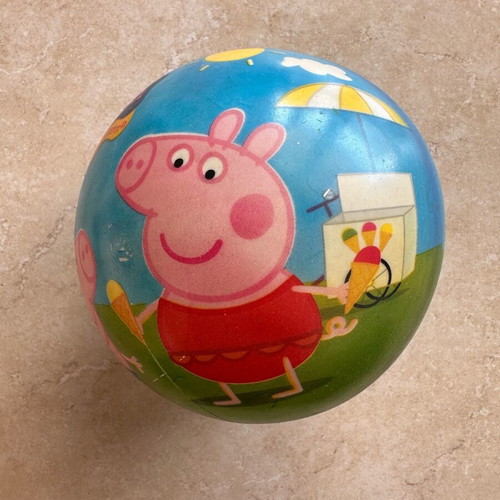 Peppa ball for the sea used, slightly deflated