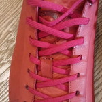 Diesel Naptik men's sneakers size 45, tango red leather, like new