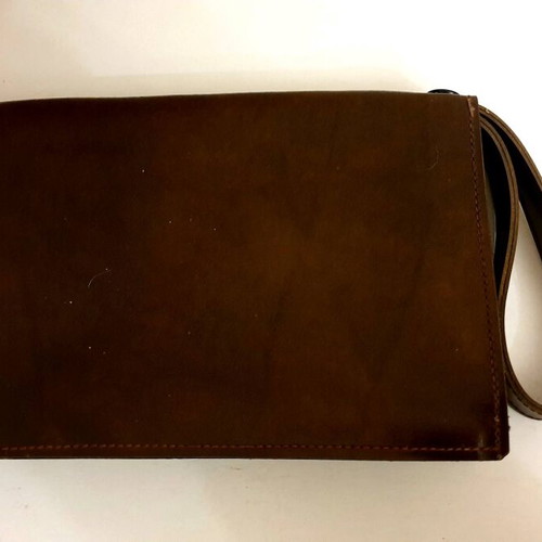 Leather men's bag set 1+1 new, black and brown