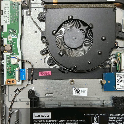 Lenovo laptop used for parts with Ryzen 7, SSD, RAM
