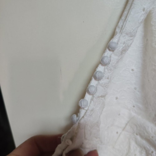Women's cotton blouse used, white, loose fit, sizes L and XL