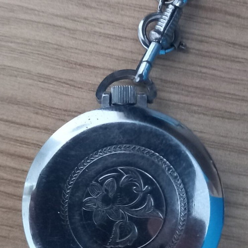 Wostok Vintage Mechanical Pocket Watch with Original Chain from Russia like new