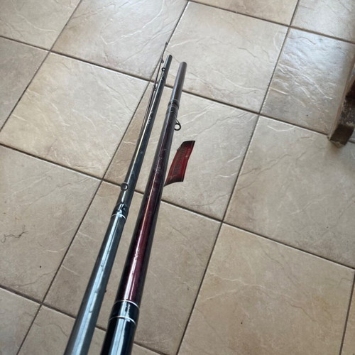 Robinson three-piece fishing rod new, model red star high carbon fibreglass composite