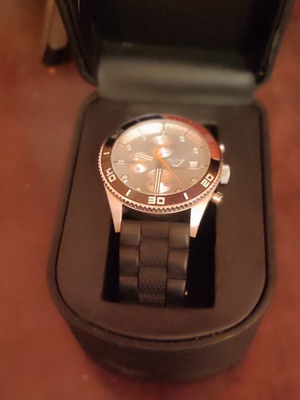 Armani Exchange wristwatch with chronograph and date