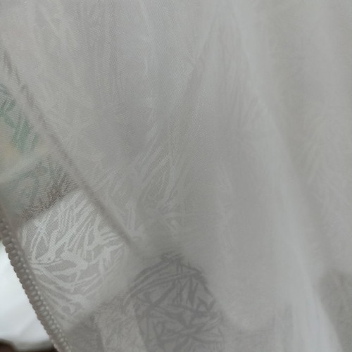 Κουρτίνα Ισπανίας λευκό του πάγου καινούργια με βαρίδι και διαφάνεια