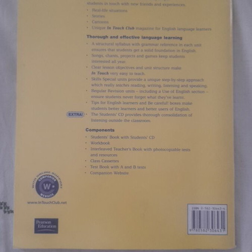 In Touch Workbook 2 like new, English language learning book