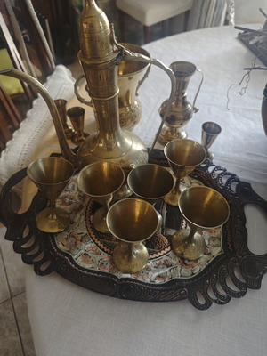 Decorations from Turkey used, with their tray