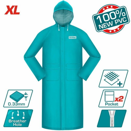 Waterproof heavy-duty coat XL green new