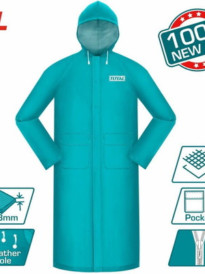 Waterproof heavy-duty coat XL green new