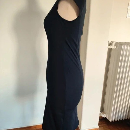 Sandro Ferrone elastic pencil dress dark blue XS S like new