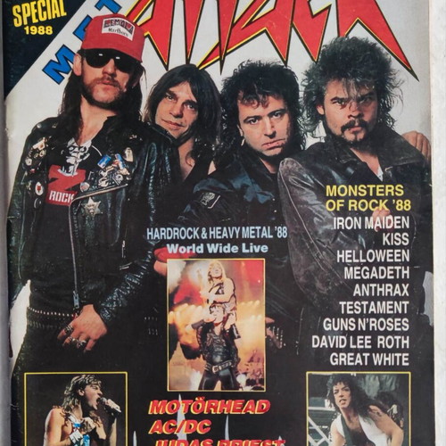 Metal Attack magazine 1988 used, collectible special Metal Hammer edition