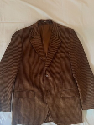 Corduroy jacket brown size 50 like new Greek tailoring