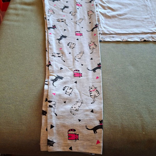 Children's pajamas set with cats Lc Waikiki new, grey-pink