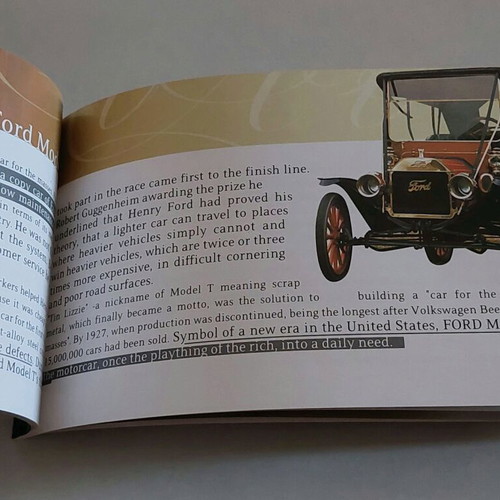 Legendary Cars booklet 2005
