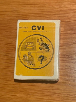 US Army Flash Cards Set 1985 Combat Vehicle Identification like new