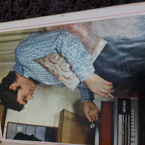 Vintage album used with collage from 60s magazines