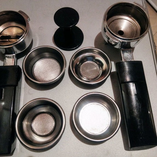 Gaggia Classic Portafilter Set like new with baskets and tamper