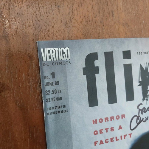 Flinch #1 (1999) signed by Frank Quitely