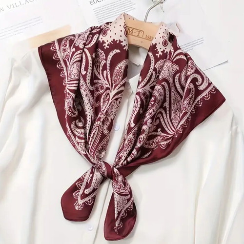 Women's scarves new, red, size 70×70