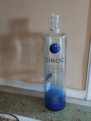 Διακοσμητικό άδειο μπουκάλι βότκας Ciroc για μπαρ, ύψος 50 εκ