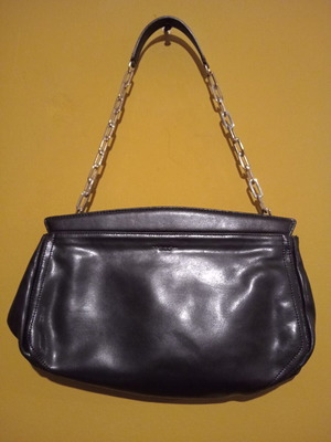 Tosca Blu handbag new, genuine leather, black and silver