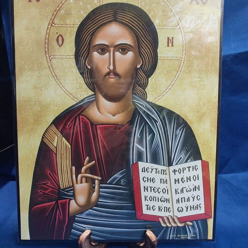 Wooden Christ image new 30x40cm