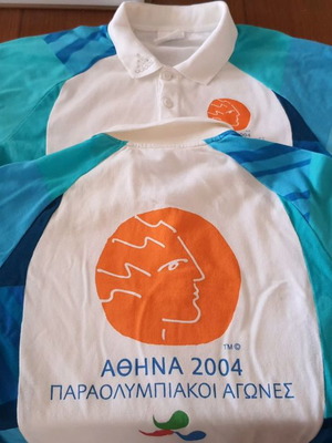 Athens 2004 Paralympic Games referee t-shirts used, size S, set of 2