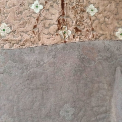 Velvet wall hanging blanket used vintage 1.85x2.40
