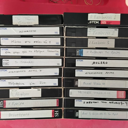 VHS tapes used, pack of 100, 2-hour and 3-hour recordings