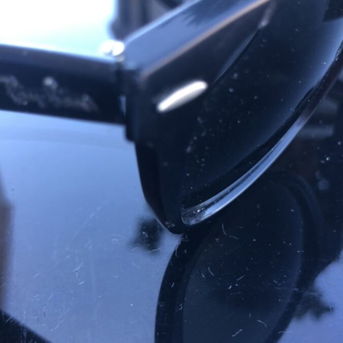 Ray Ban RB2140 Wayfarer sunglasses used, black, size 54 18