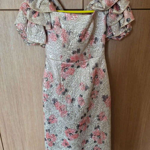 Party dress like new, gray and pink, size XS