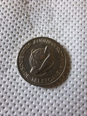 Romanian telephone token used from the 1940s-1950s