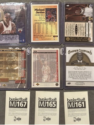 Michael Jordan 9 cards used