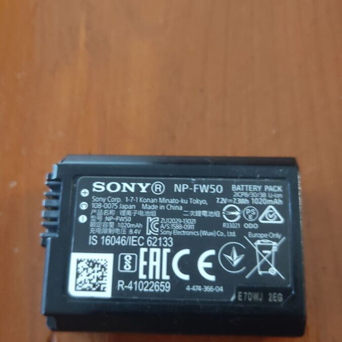 Sony battery NP-FW50 used