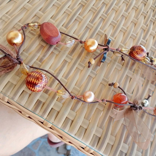 Handmade necklace and bracelet set like new