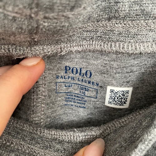 Polo Ralph Lauren set hoodie and pants used, gray