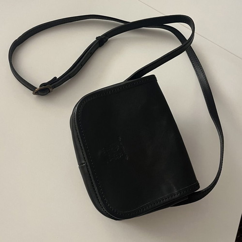 Italian Job Florence leather unisex bag, black