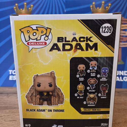 Funko Pop Deluxe Black Adam on Throne figure new