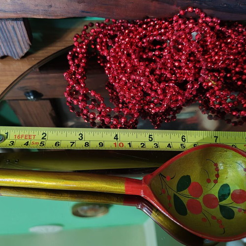 Russian Khokhloma utensils new, wooden, hand-decorated