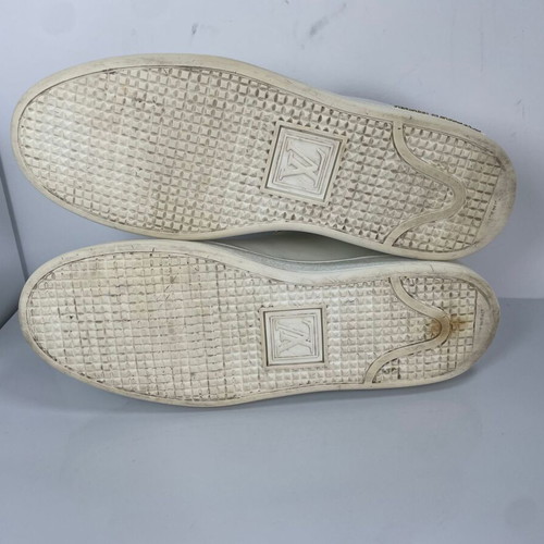Louis Vuitton Frontrow leather sneakers used, white, size 37